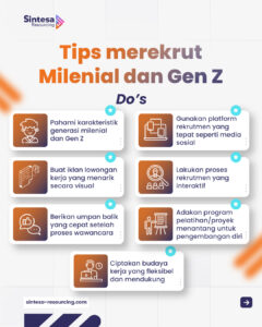 Tips merekrut milenial dan Gen Z - Sintesa Resourcing Konsultas HR Terbaik